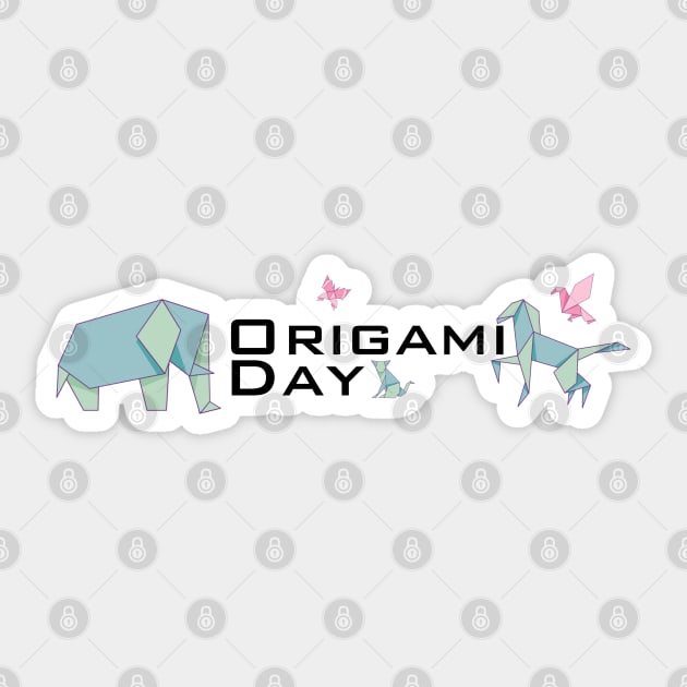 Origami Day Sticker by HolidayBug